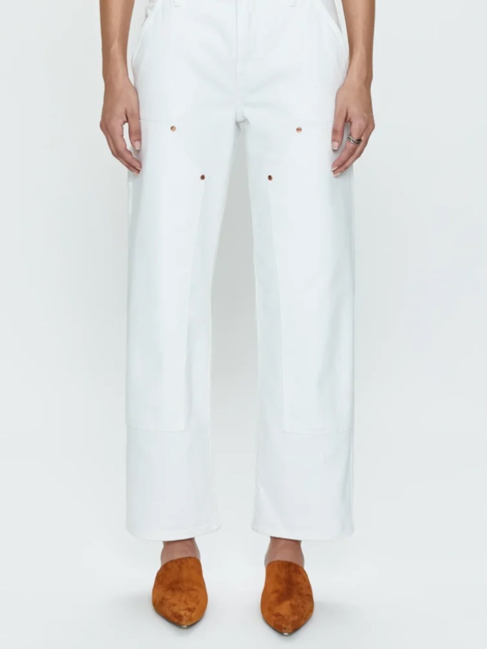 pistola Lexi Carpenter Bow-Leg Jeans with Panel Detailing